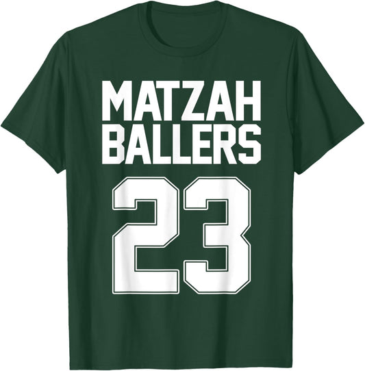 Matzah Baller 23 Funny Jewish Basketball Team Matzo Balls T-Shirt - T-Shirt | Forest
