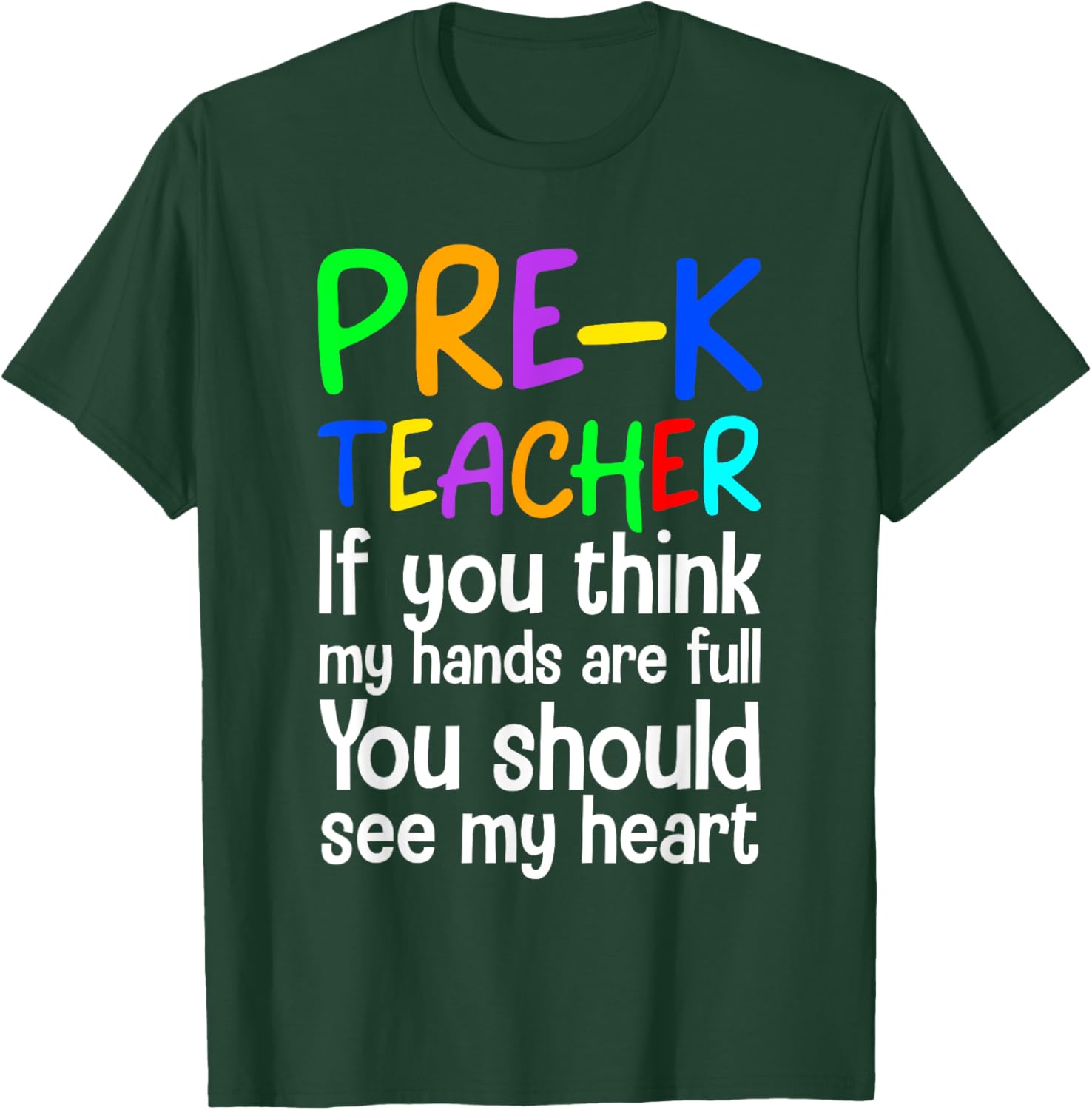 Pre-K Teacher Design Women Pre Kindergarten Teacher T-Shirt - T-Shirt | Forest