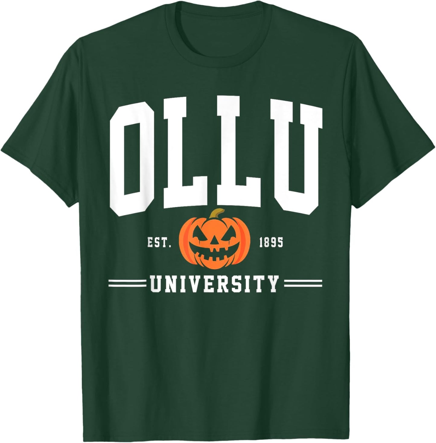 Our Lady of the Lake University Arch Halloween Design Retro T-Shirt - T-Shirt | Forest