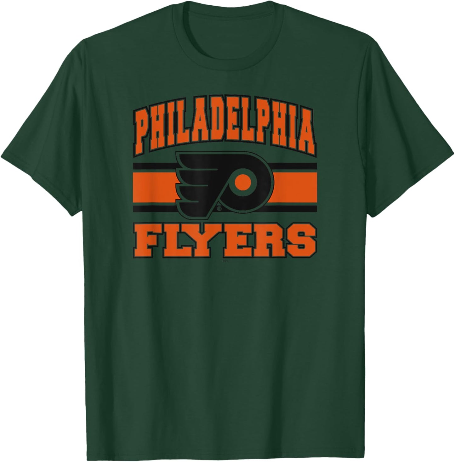 Philadelphia Flyers Stripe White Officially Licensed T-Shirt - T-Shirt | Forest