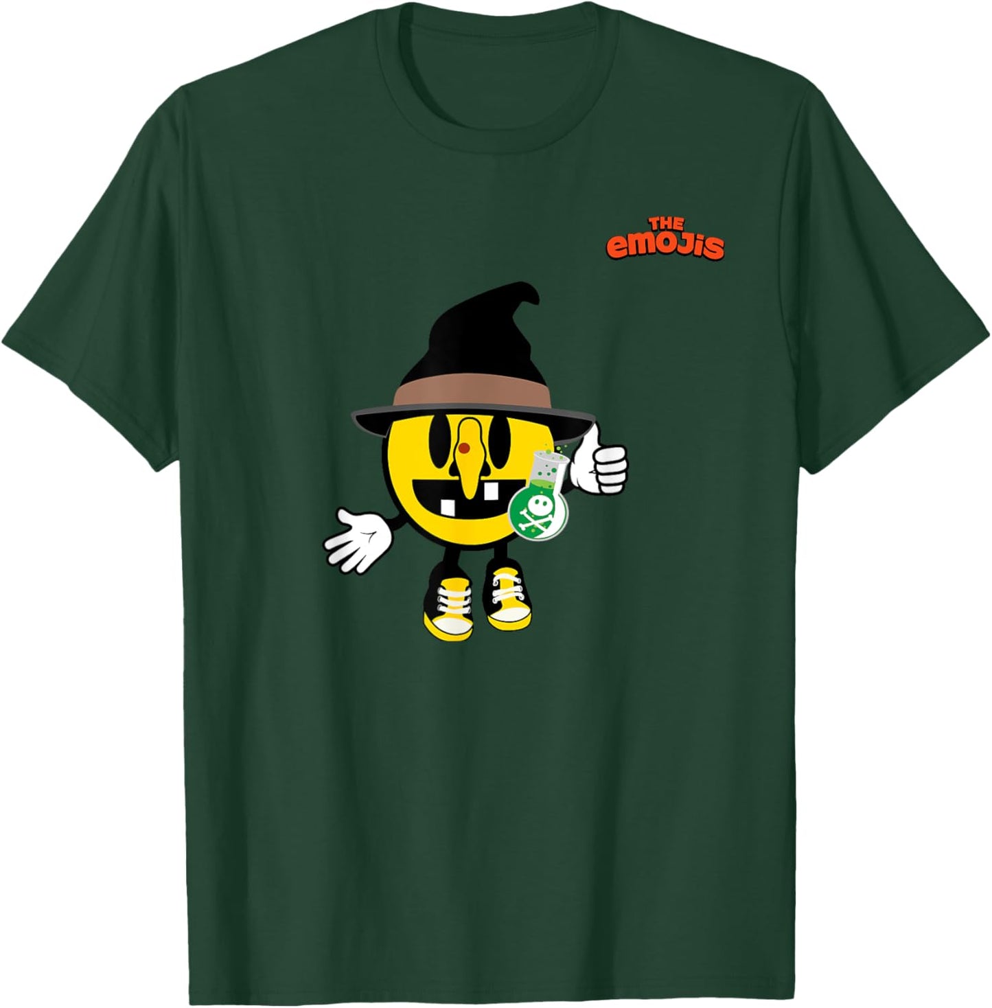 Emoji Witch Yellow Face Thumb Up T-Shirt - T-Shirt | Forest