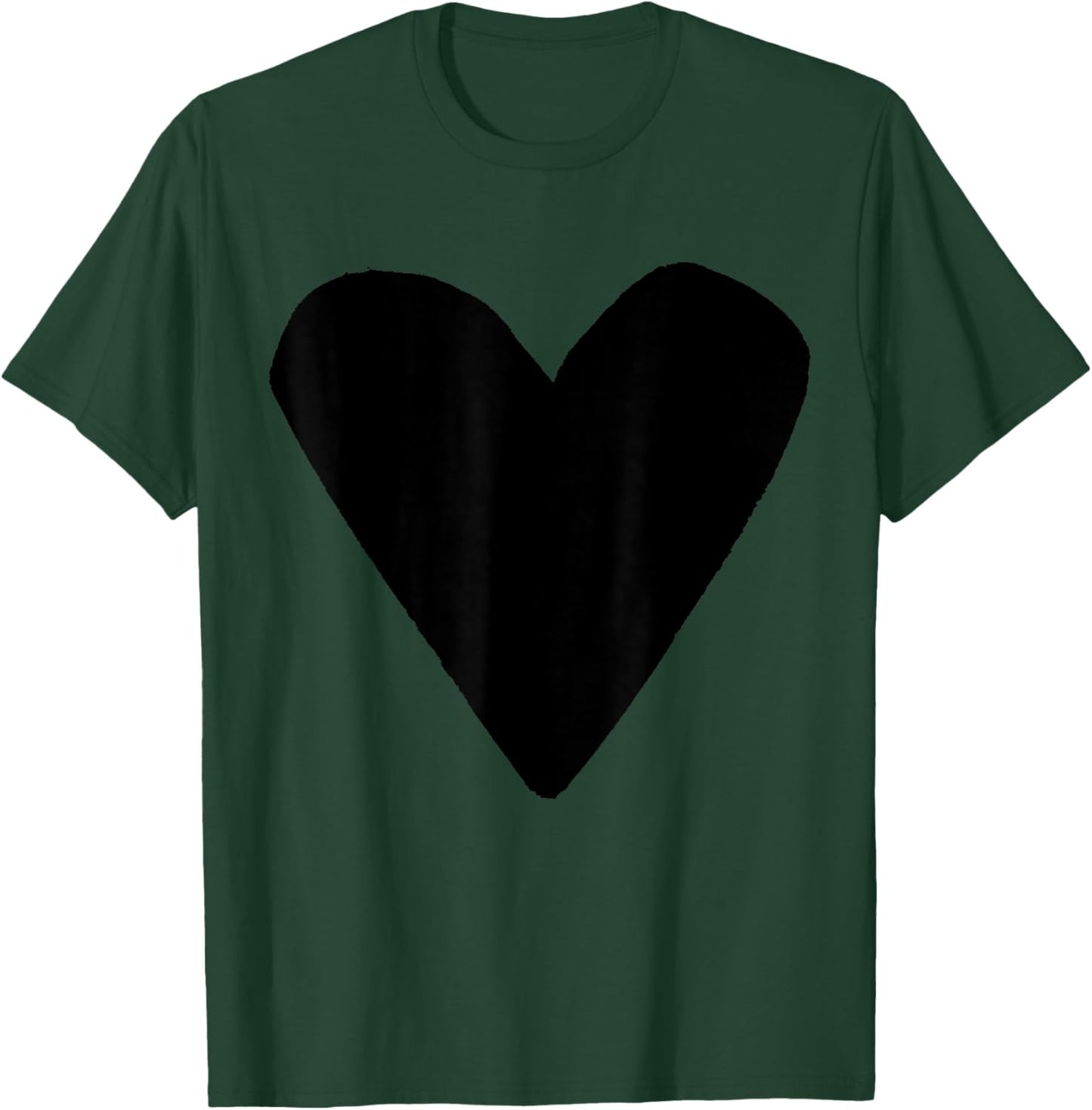 Black Heart Dark Red T-Shirt - T-Shirt | Forest