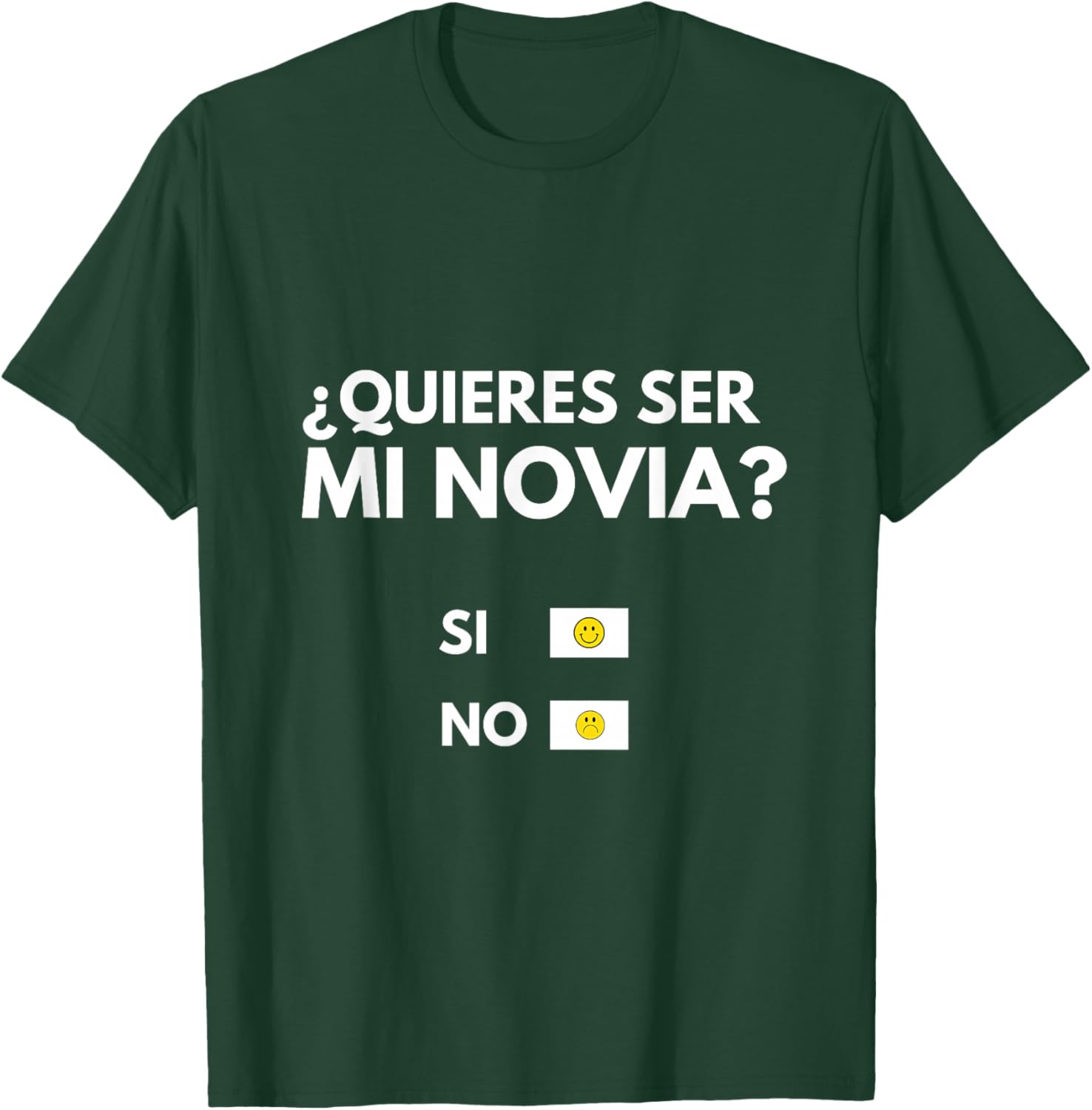 Quieres ser mi novia Playera Spanish, San Valentín Camiseta T-Shirt - T-Shirt | Forest