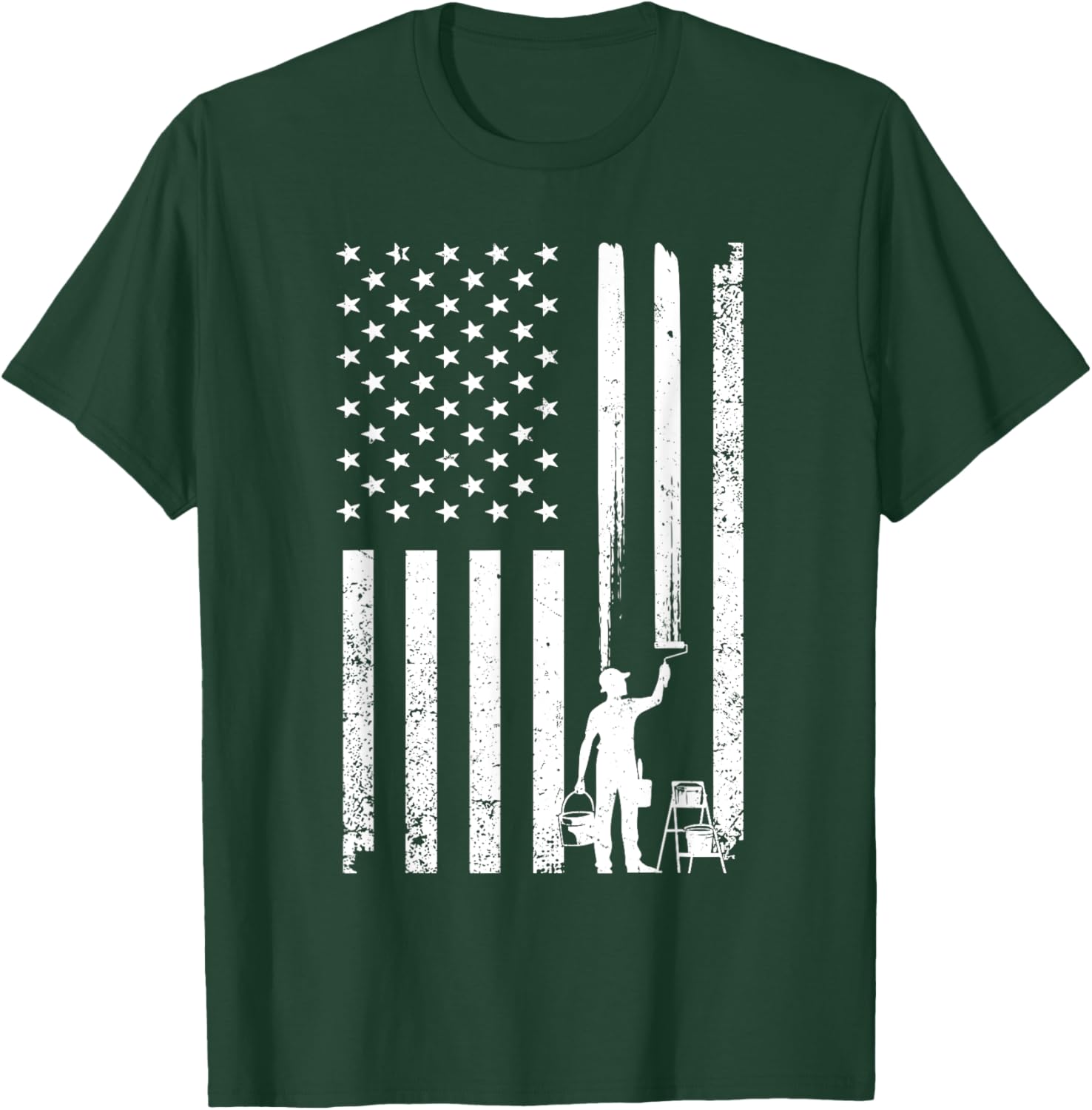 Cool Painter Art Women Painting Job House Painter T-Shirt - T-Shirt | Forest