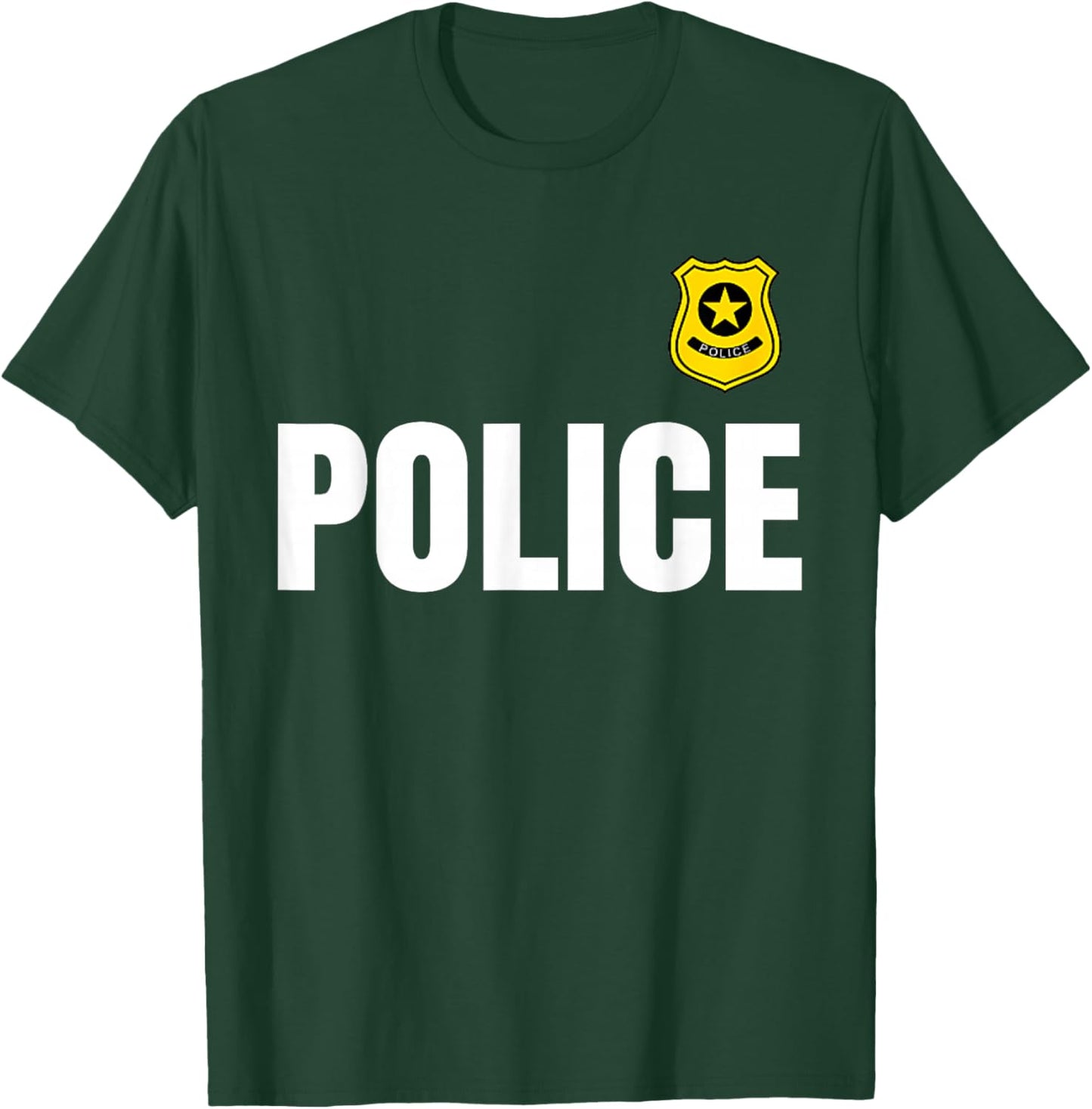 Policeman Police Officer Costume Police Officer Halloween T-Shirt - T-Shirt | Forest