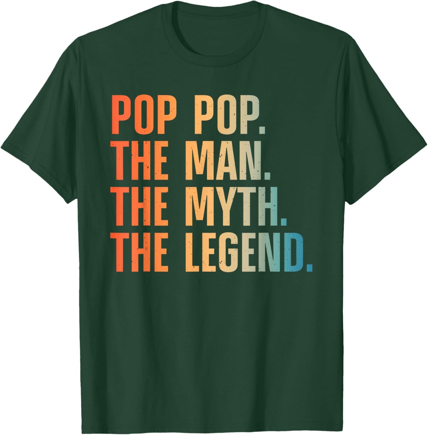 Pop Pop Art For Grandpa Grandfather From Grandkids Pop Pop T-Shirt - T-Shirt | Forest