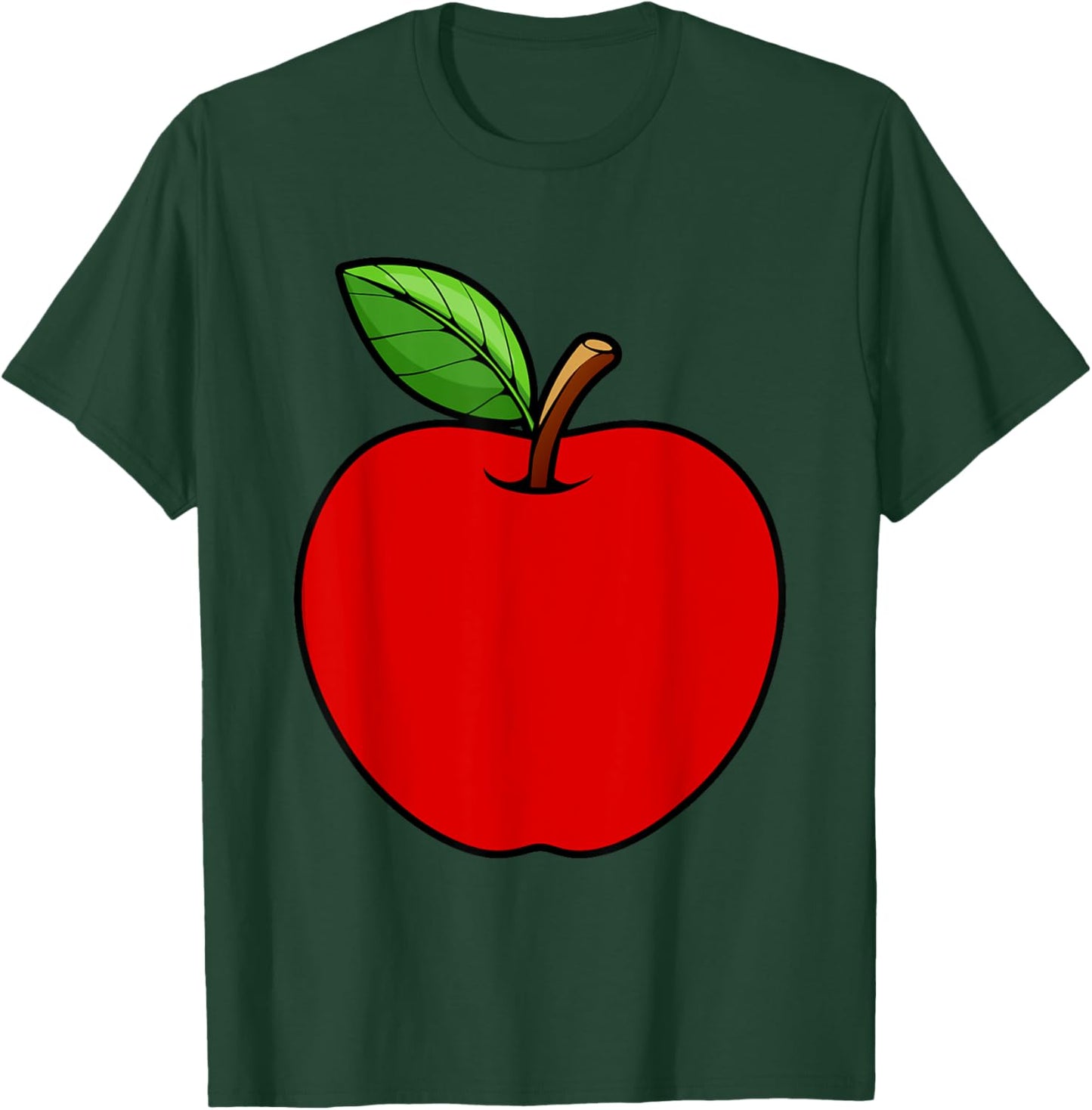 Cute Red Apple Design Women Kids Adult Apple Fruit T-Shirt - T-Shirt | Forest