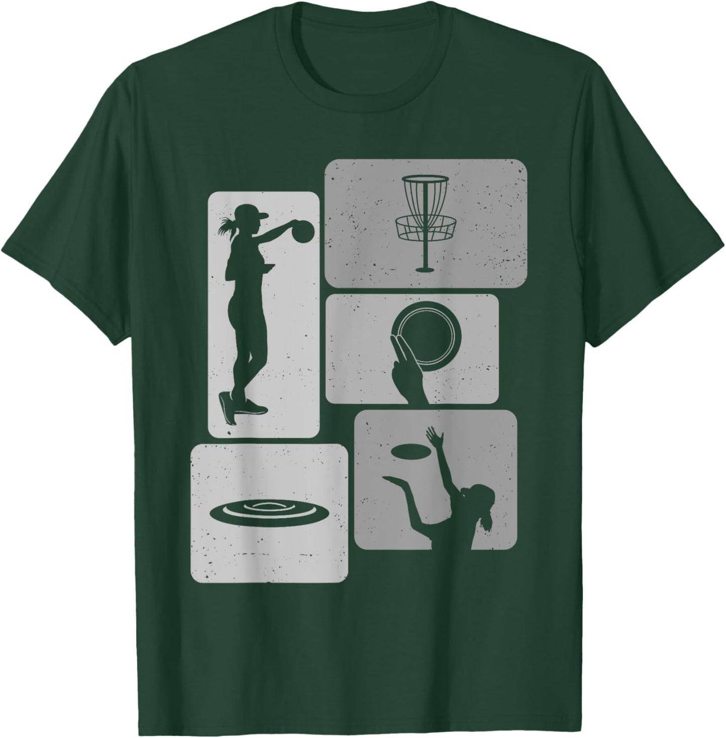 Funny Disc Golf Player Cool Flying Disk Sports Enthusiast T-Shirt - T-Shirt | Forest