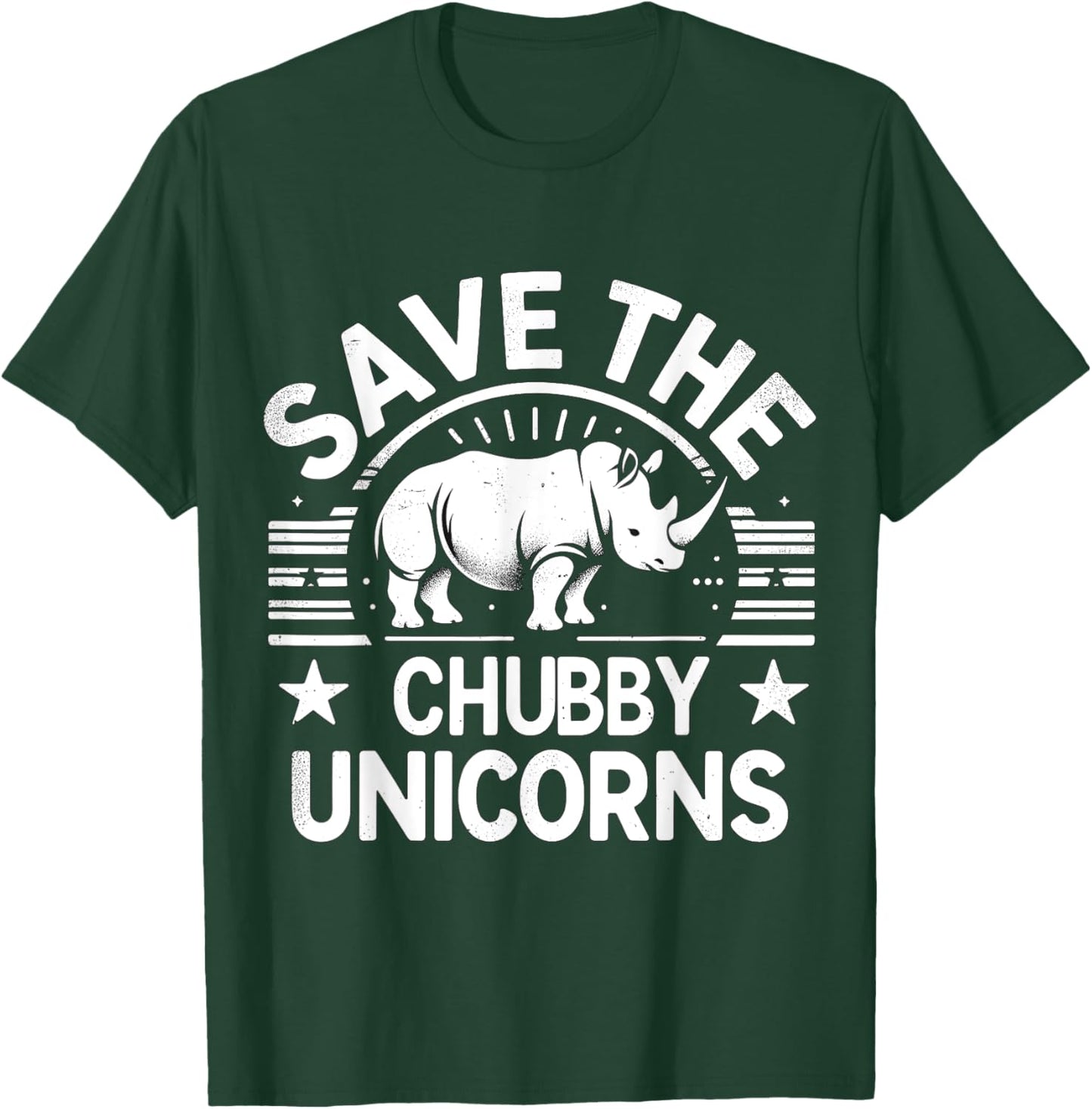 Rhino Save the Cubby Unicorns Rhinoceros T-Shirt - T-Shirt | Forest