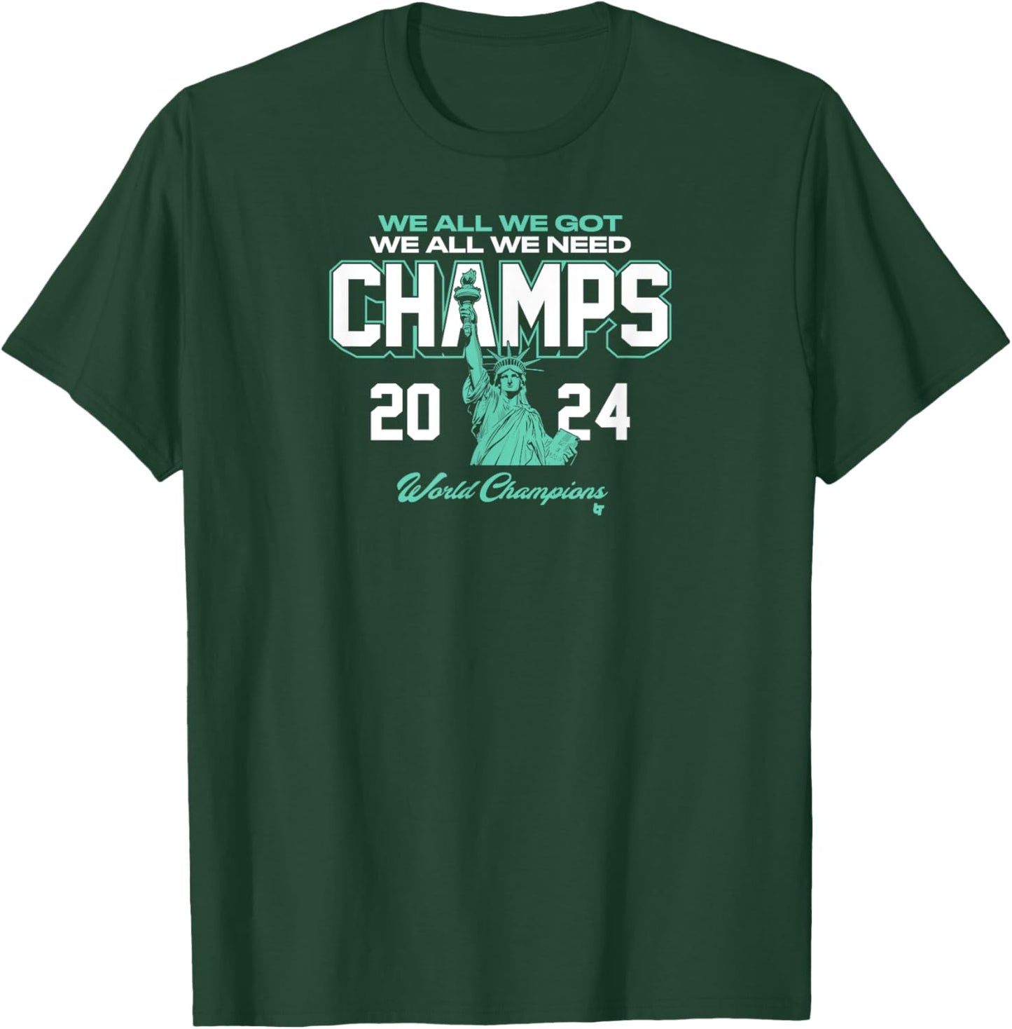 2024 Champs - New York Basketball T-Shirt - T-Shirt | Forest