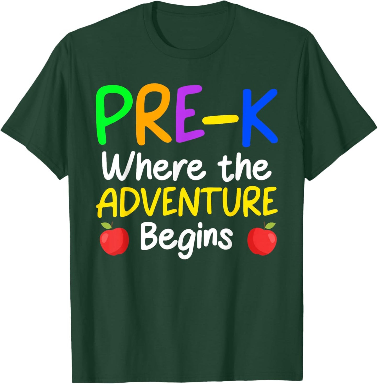 Cute Pre-K Teacher Design Women School PreK Teacher T-Shirt - T-Shirt | Forest