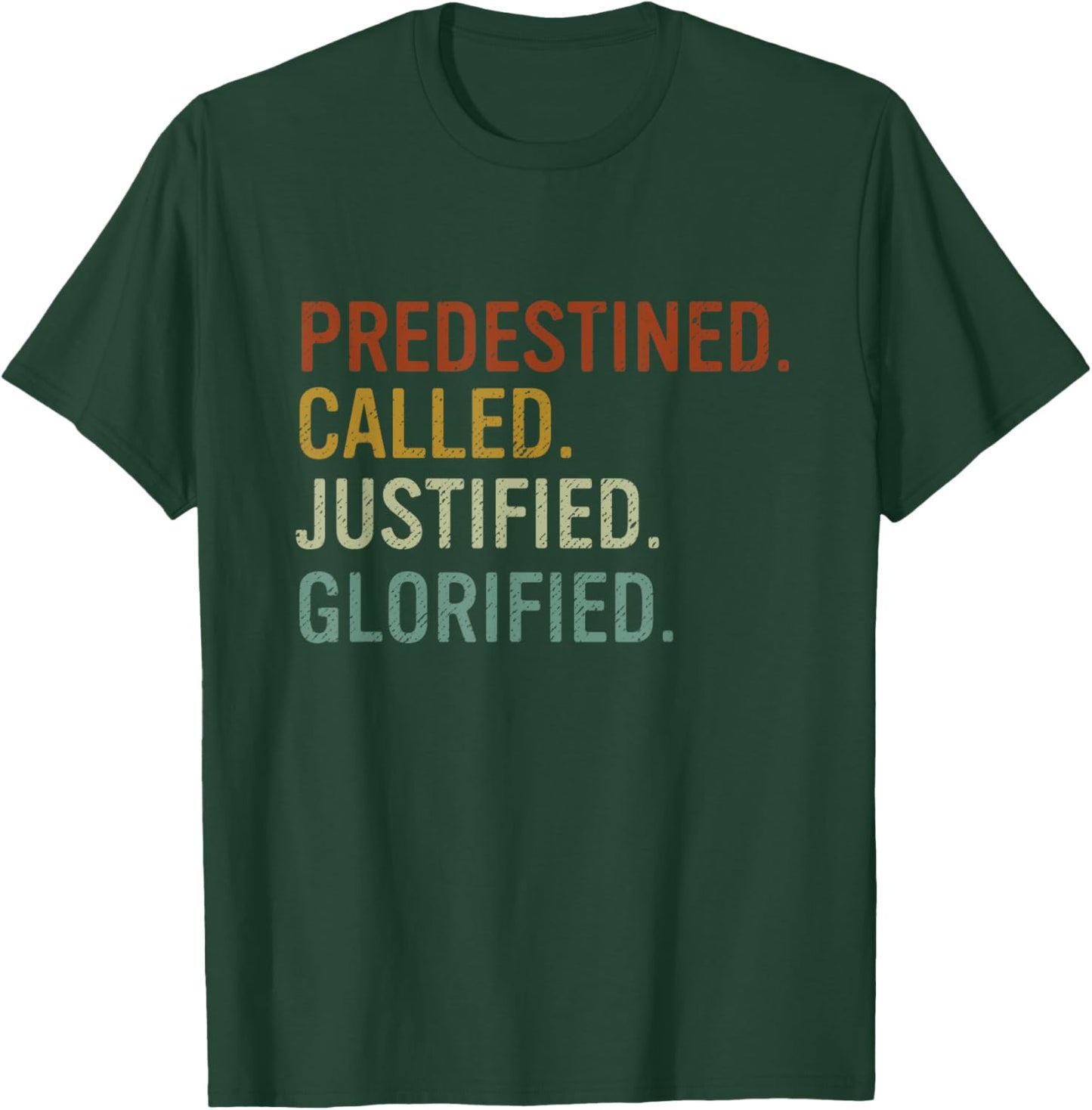 Theology Reformed Christian Romans 8 Bible Verse T-Shirt - T-Shirt | Forest