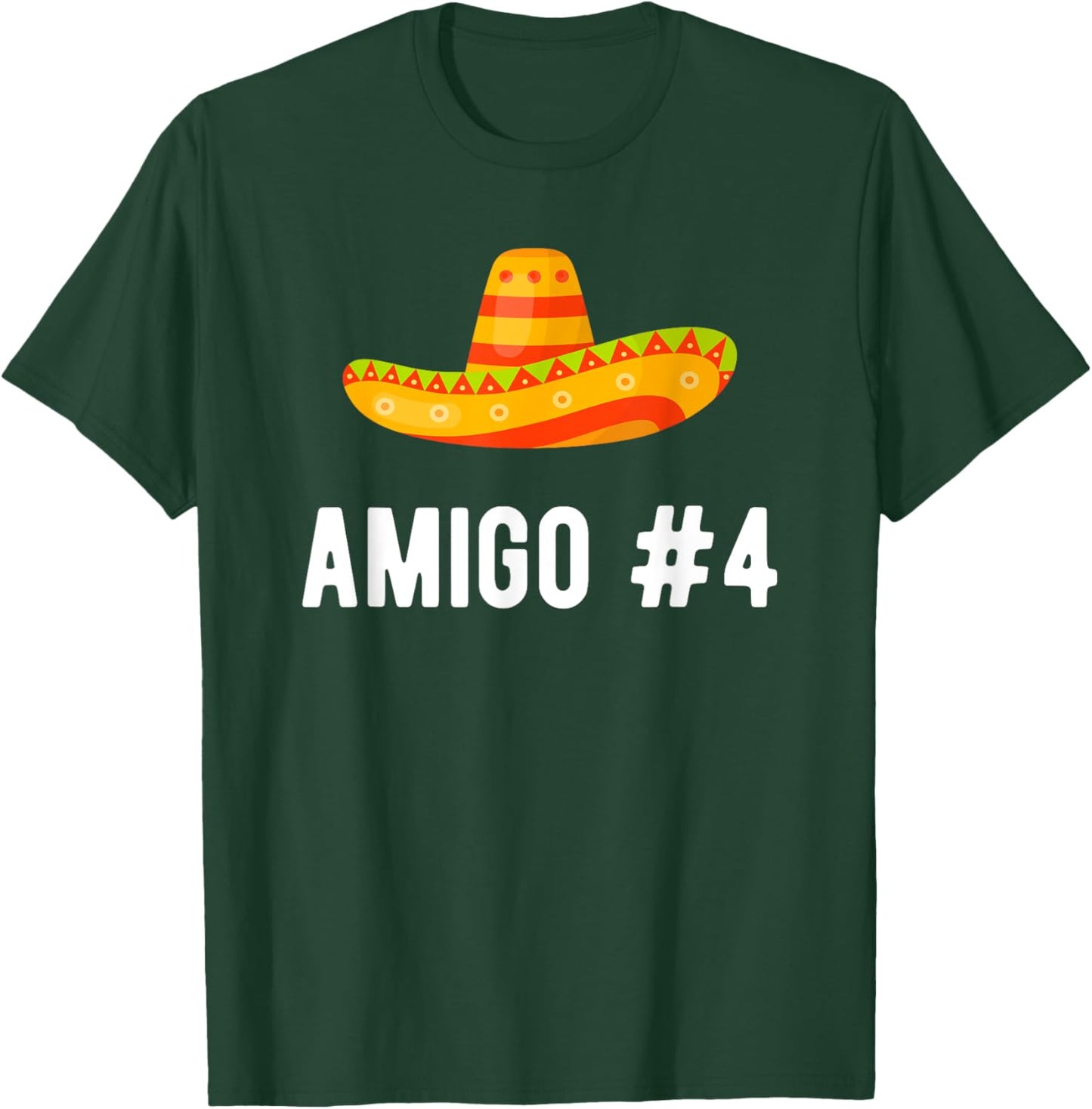 Halloween Group Matching Costume Funny Mexican Amigo #4 T-Shirt - T-Shirt | Forest