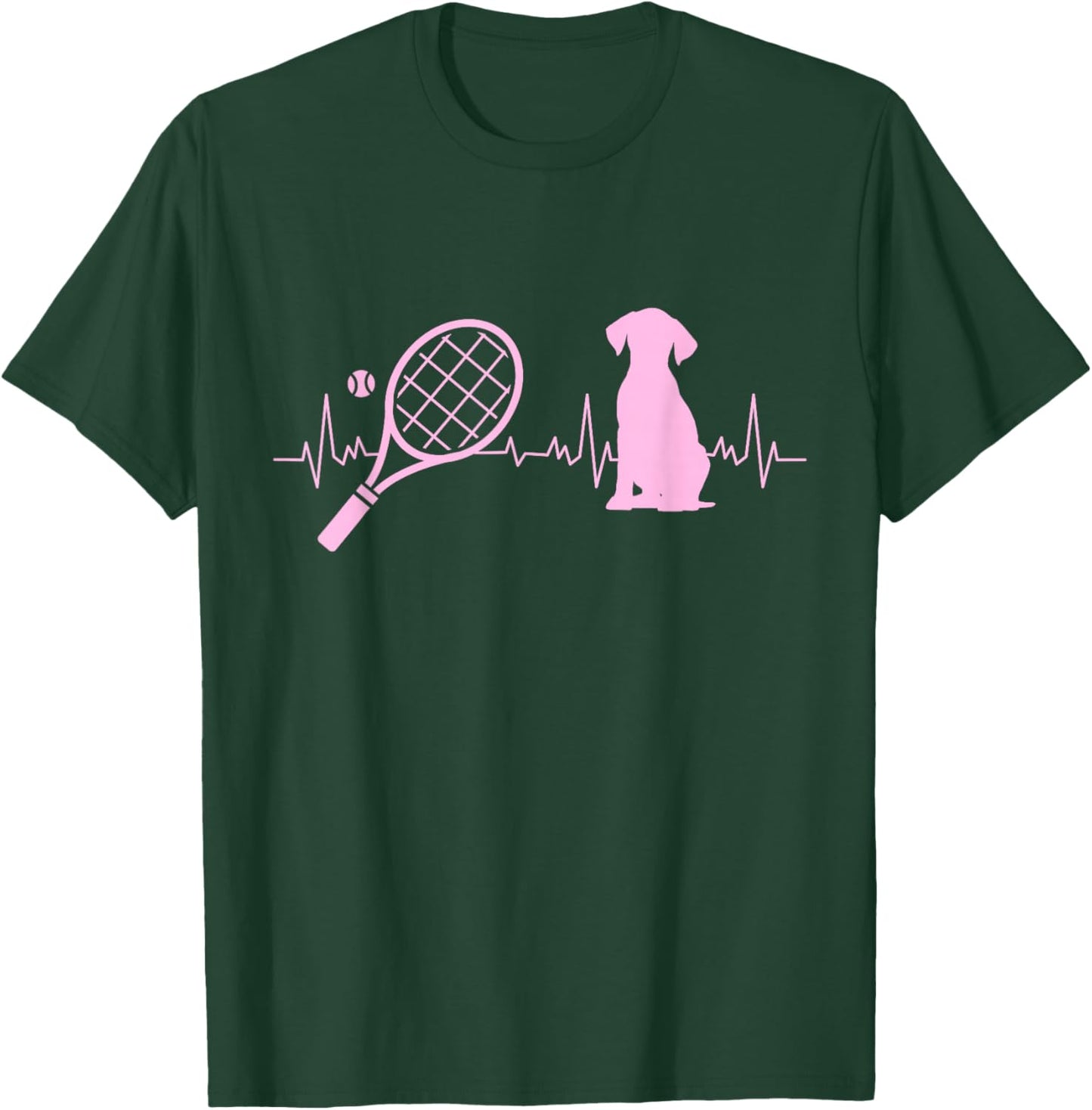 Dog Lover Tennis Player Coach Dog Sports Tennis Dog Women T-Shirt - T-Shirt | Forest