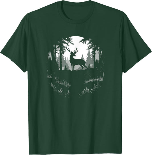 Deer Forest Wildlife Men T-Shirt - T-Shirt | Forest