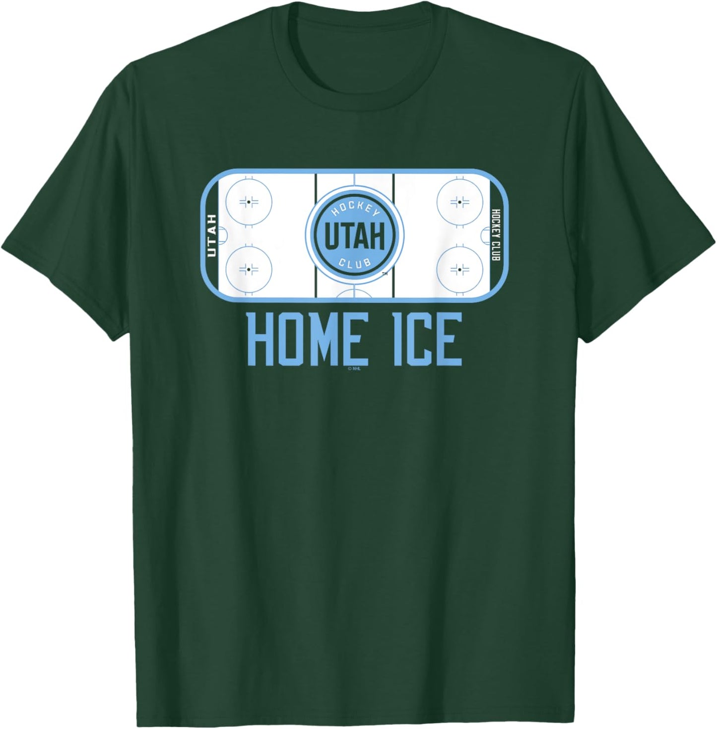 Utah Hockey Club Home Ice Black Officially Licensed T-Shirt - T-Shirt | Forest