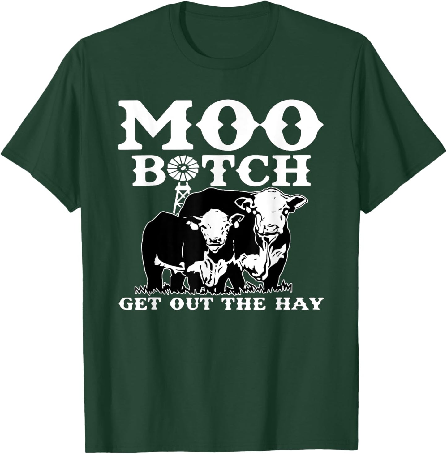 Vintage Moo Bitch Get Out The Hay Farm Life, Cute Farm Life T-Shirt - T-Shirt | Forest