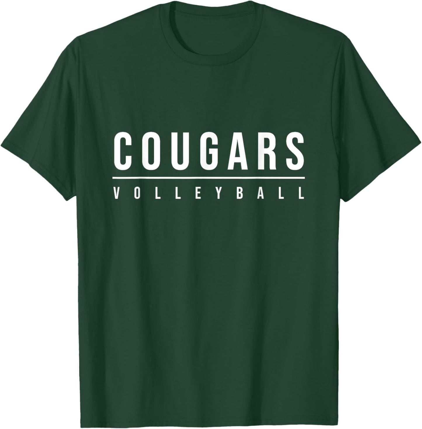 Cougars Volleyball T-Shirt - T-Shirt | Forest