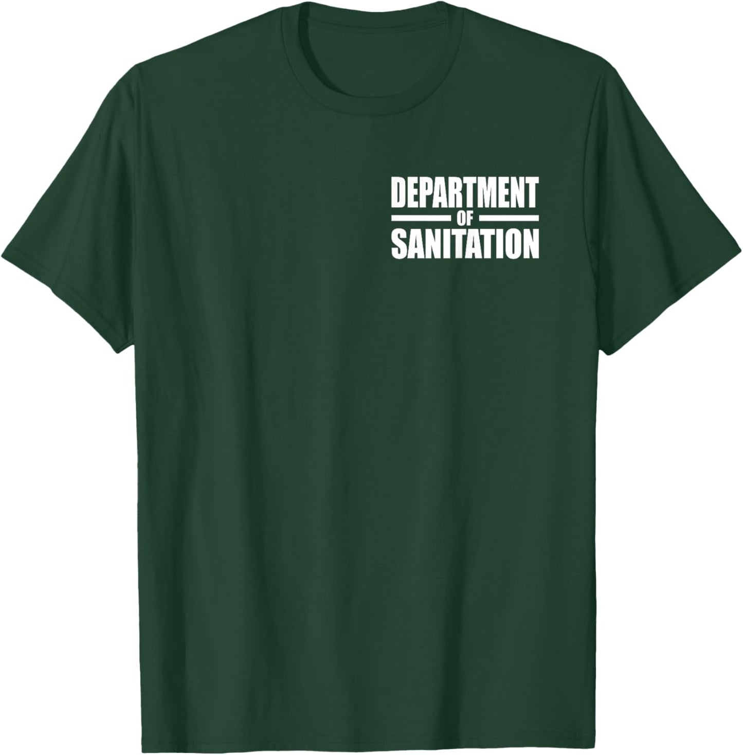 Department of Sanitation Garbage Trash Collector Uniform T-Shirt - T-Shirt | Forest