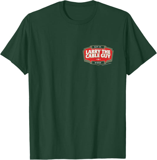 Larry the Cable Guy - Official Merchandise - Beer Label T-Shirt - T-Shirt | Forest