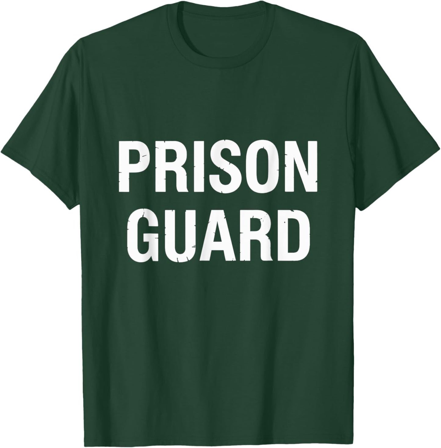 Prison Guard Officer Prison Warden Costume T-Shirt - T-Shirt | Forest