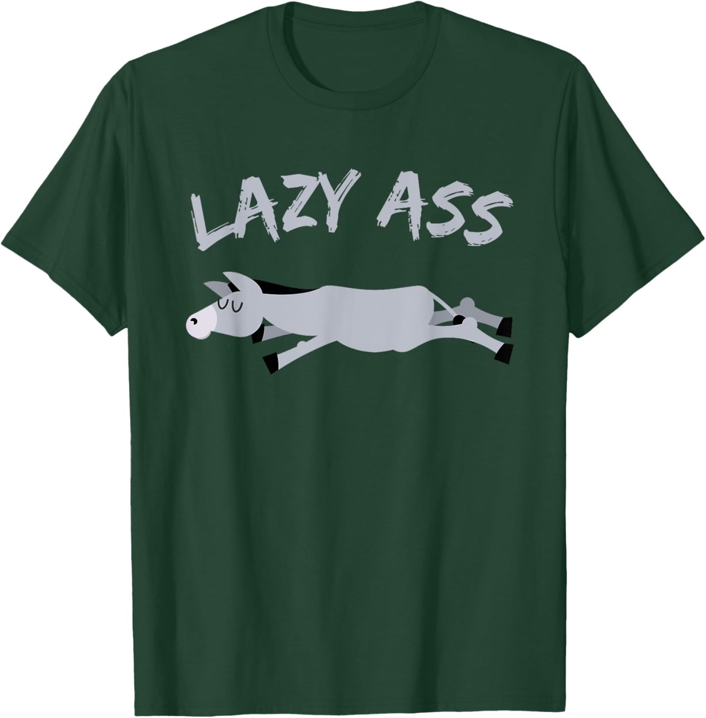 Funny Lazy Ass Donkey Burrow T-Shirt - T-Shirt | Forest
