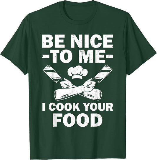 Funny Chef Design Women Cooking Culinary Cook Chef T-Shirt - T-Shirt | Forest