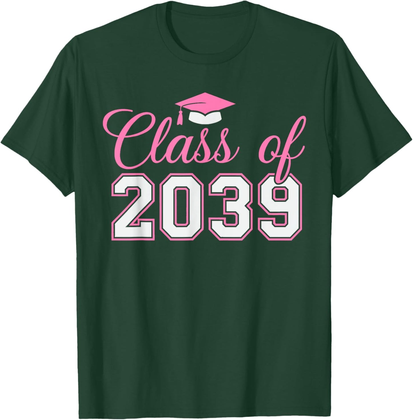 Preschool Class of 2039 Grow With Me Graduation 2039 pink T-Shirt - T-Shirt | Forest
