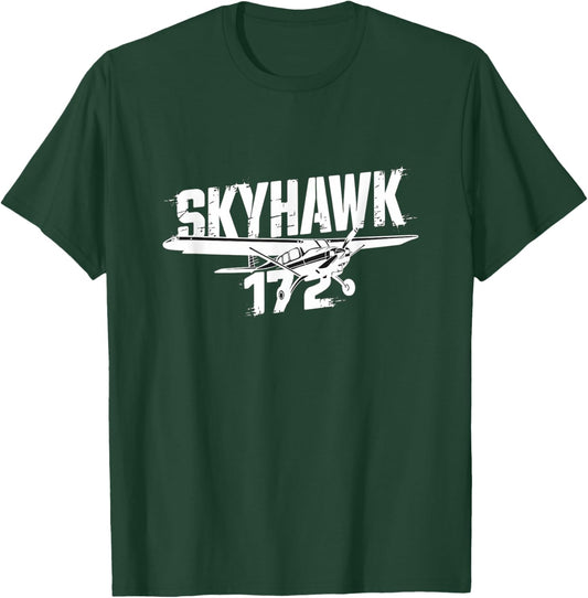 C172 Skyhawk C-172 Airplane Classic Vintage Aviation Pilot T-Shirt - T-Shirt | Forest