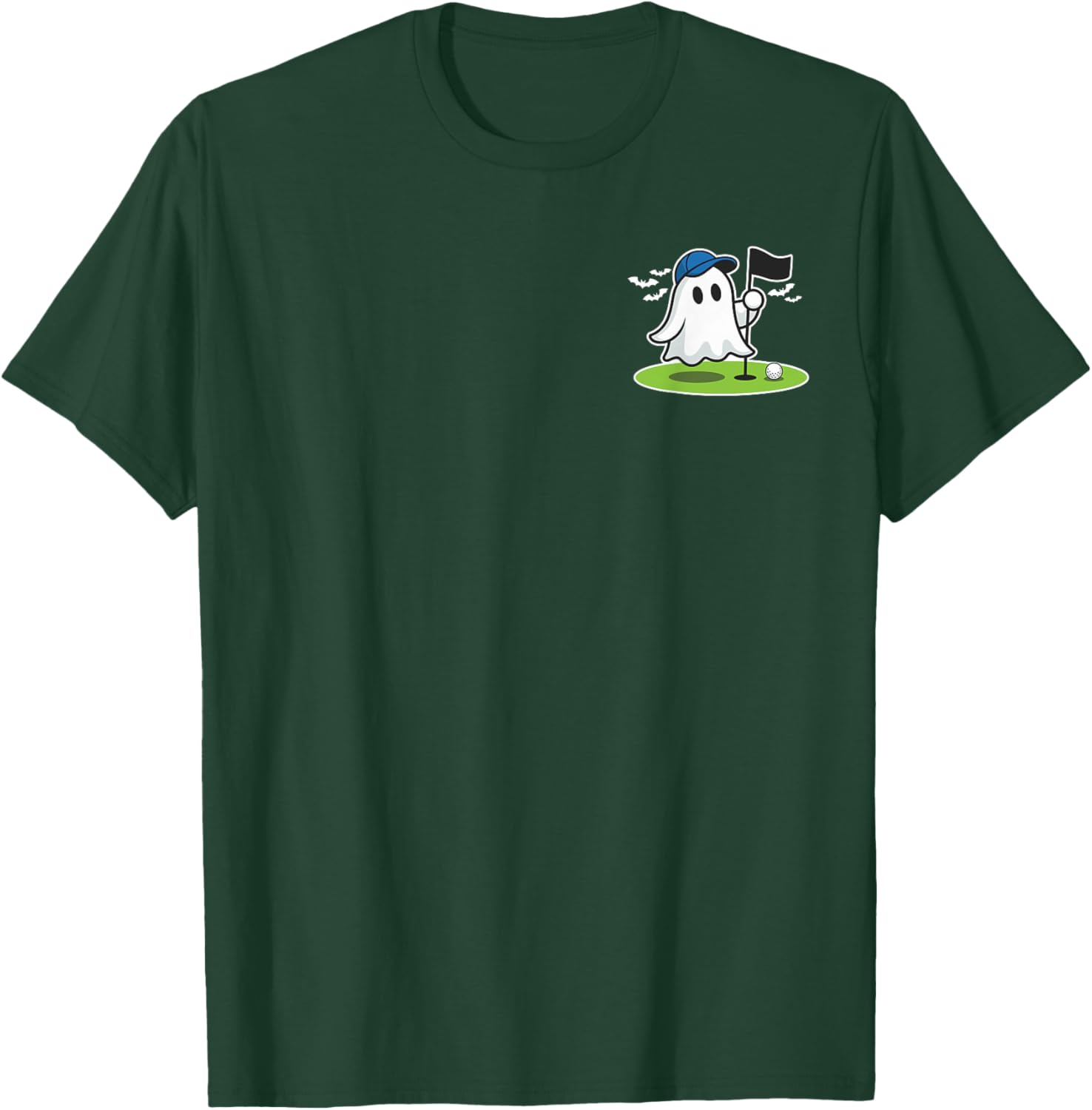 Halloween Golf Spooky Golf boo pocket Golfer T-Shirt - T-Shirt | Forest