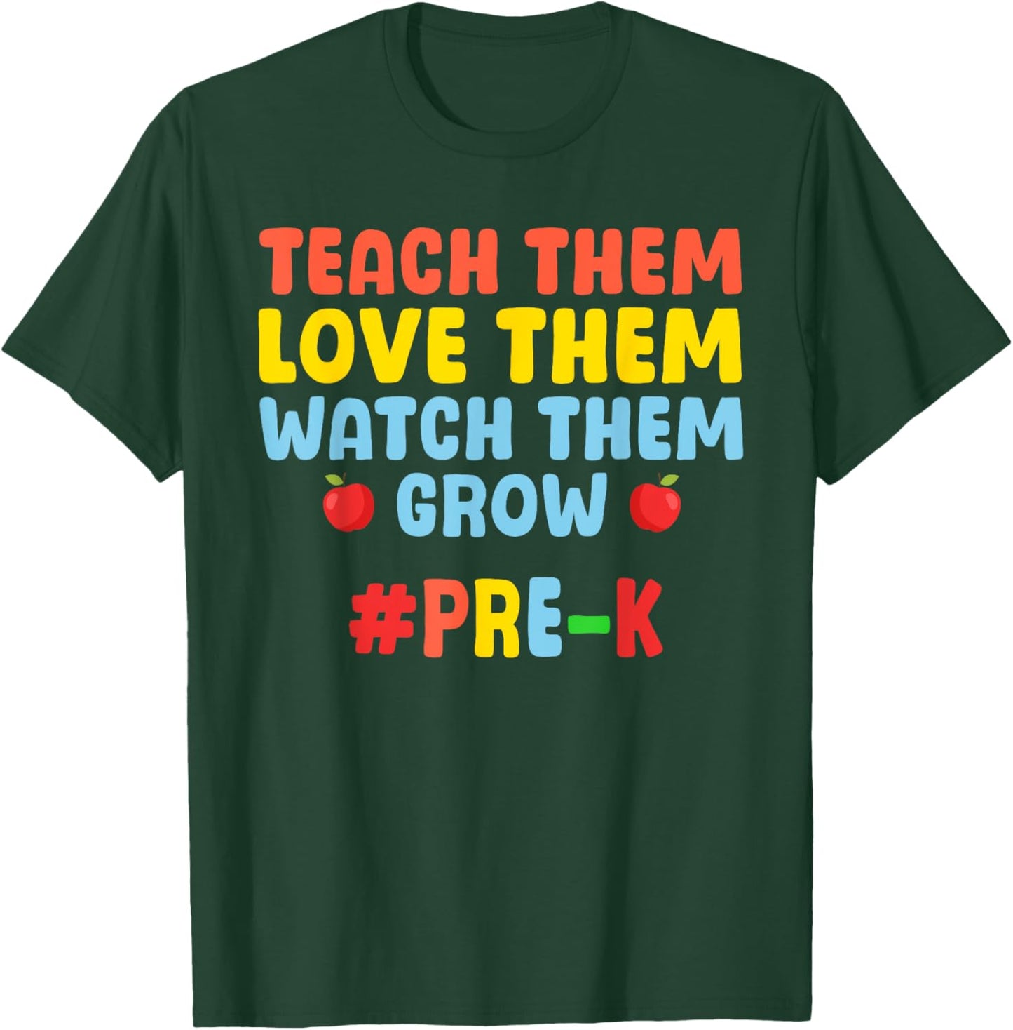 Funny Pre K Teacher Art Women Prek Preschool Teacher T-Shirt - T-Shirt | Forest