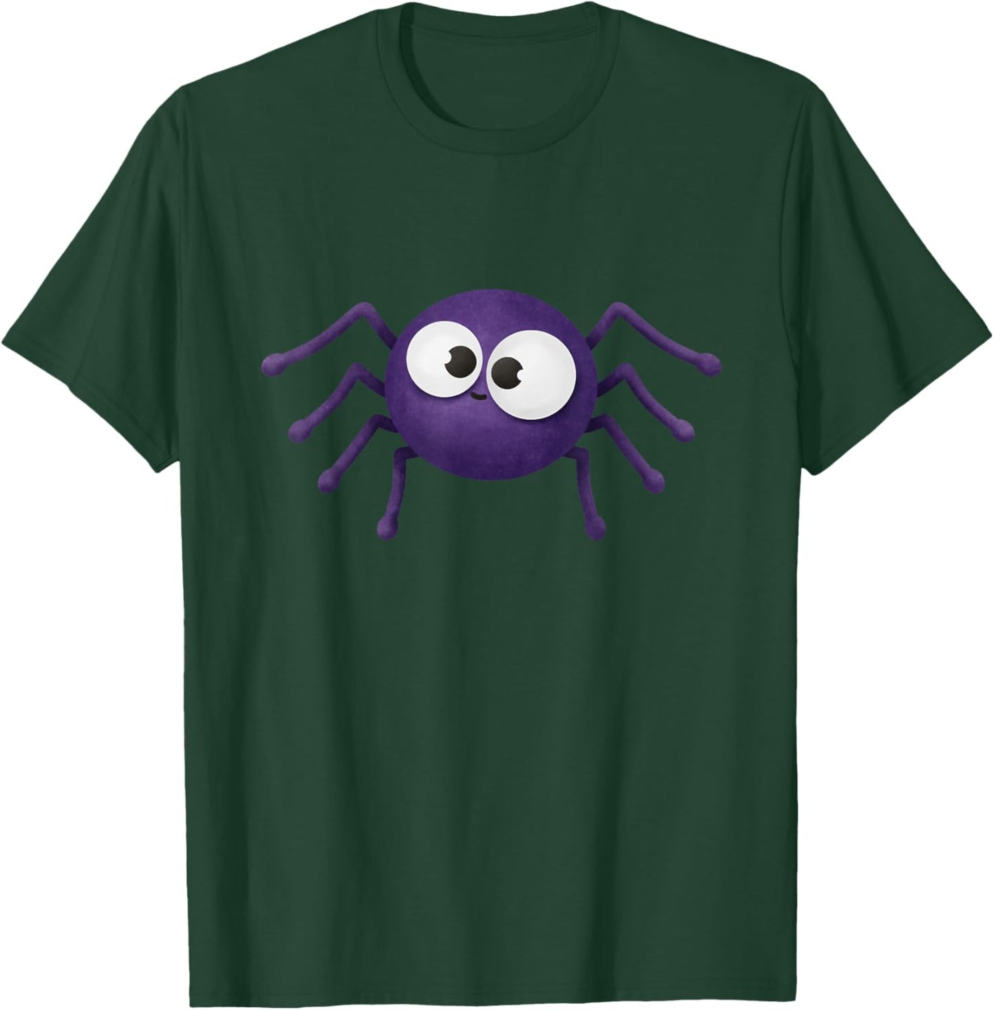 Blue Scary Spider Halloween T-Shirt - T-Shirt | Forest