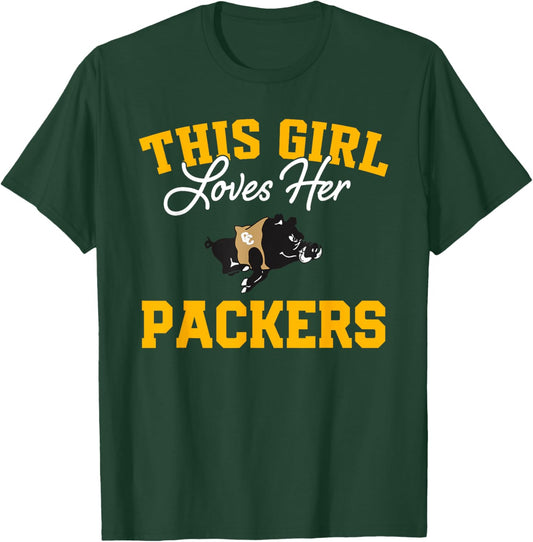 Colquitt County Packers Logo This Girl Loves Her HS T-Shirt - T-Shirt | Forest
