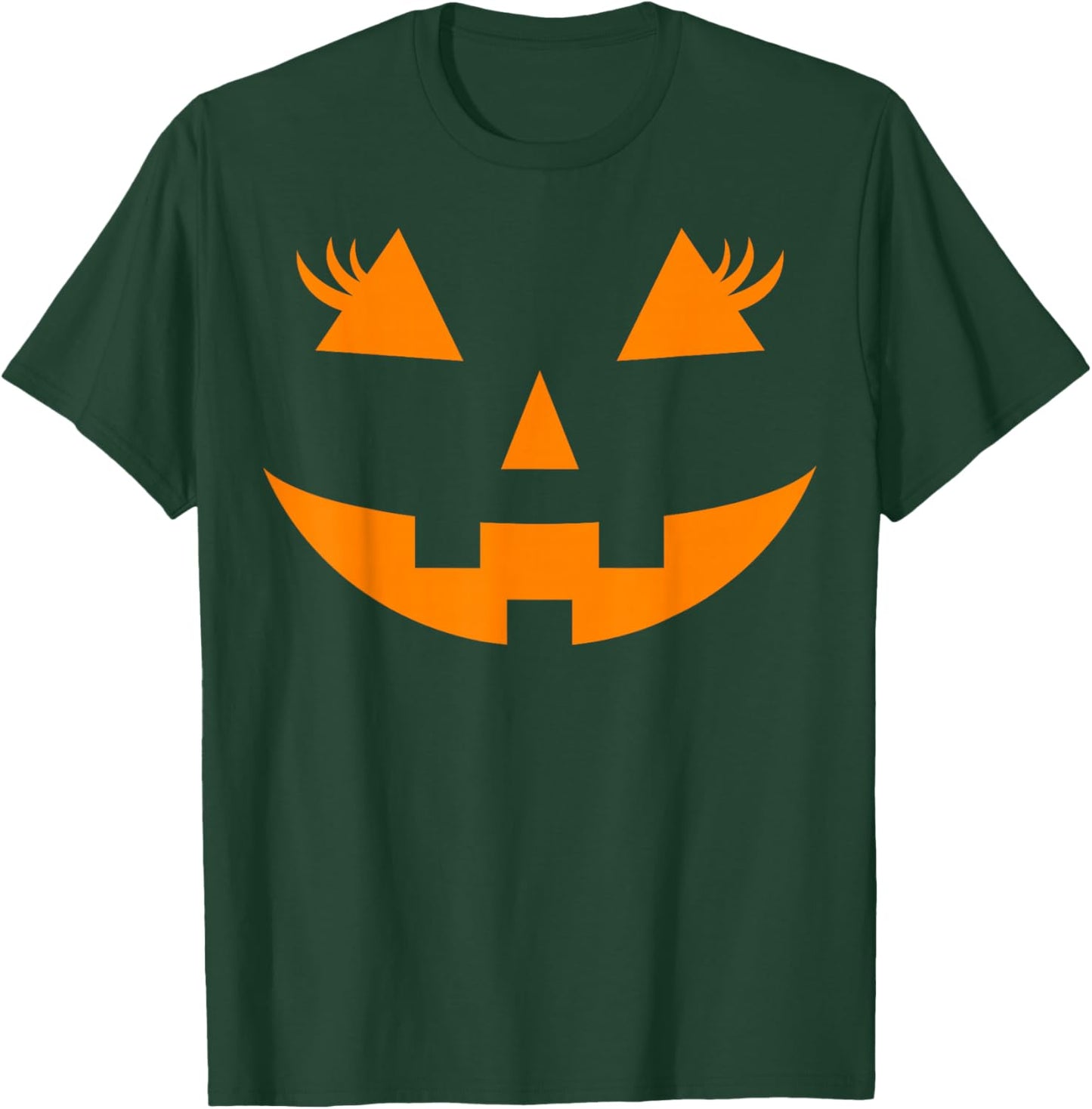 Jack O Lantern Face Pumpkin Halloween Costume Women Funny T-Shirt - T-Shirt | Forest