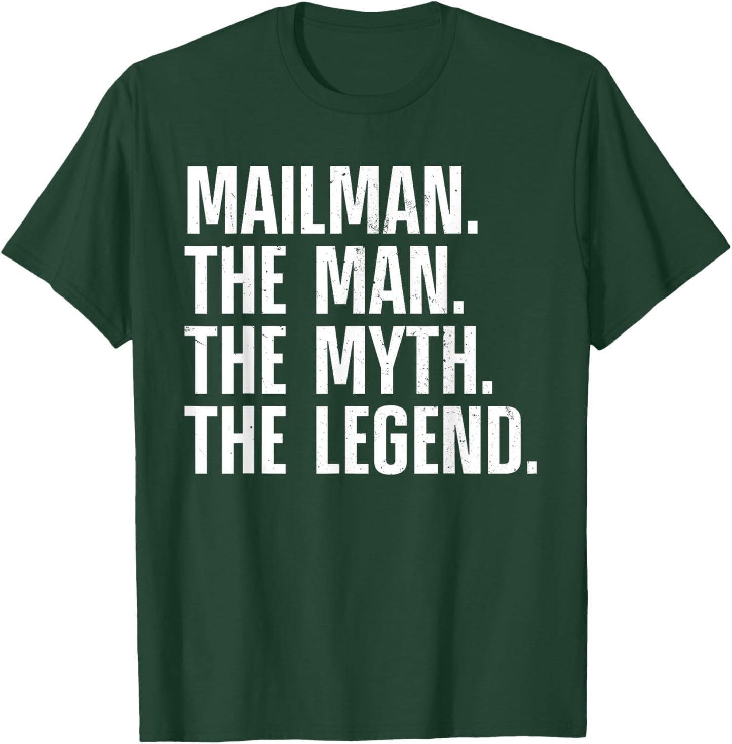 Mailman Art Dad Mail Carrier Postal Worker Mail Man T-Shirt - T-Shirt | Forest
