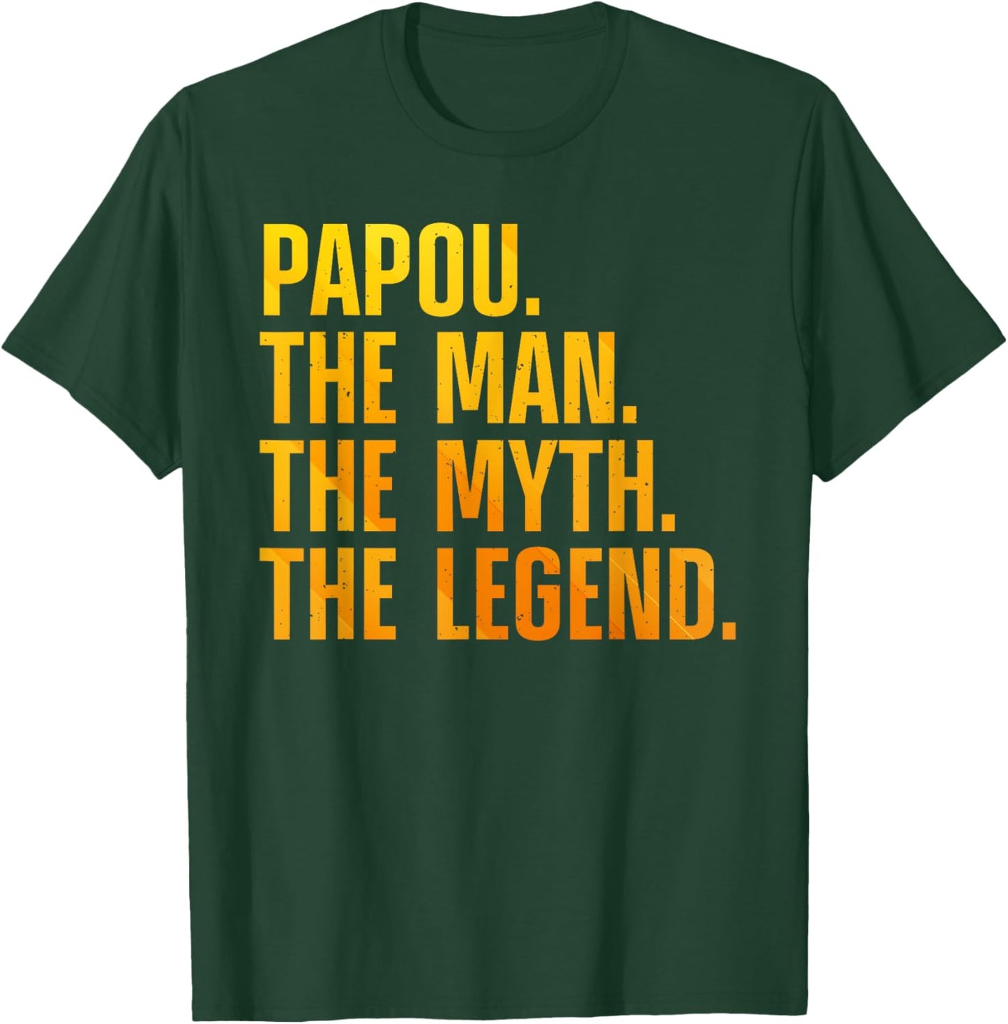 Papou Design For Grandpa Grandfather From Grandkids Papou T-Shirt - T-Shirt | Forest