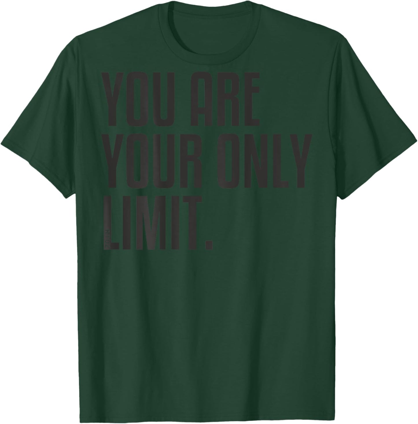 Fitness Quote Y2K Gym Training Back Print Yoga Sport Workout T-Shirt - T-Shirt | Forest