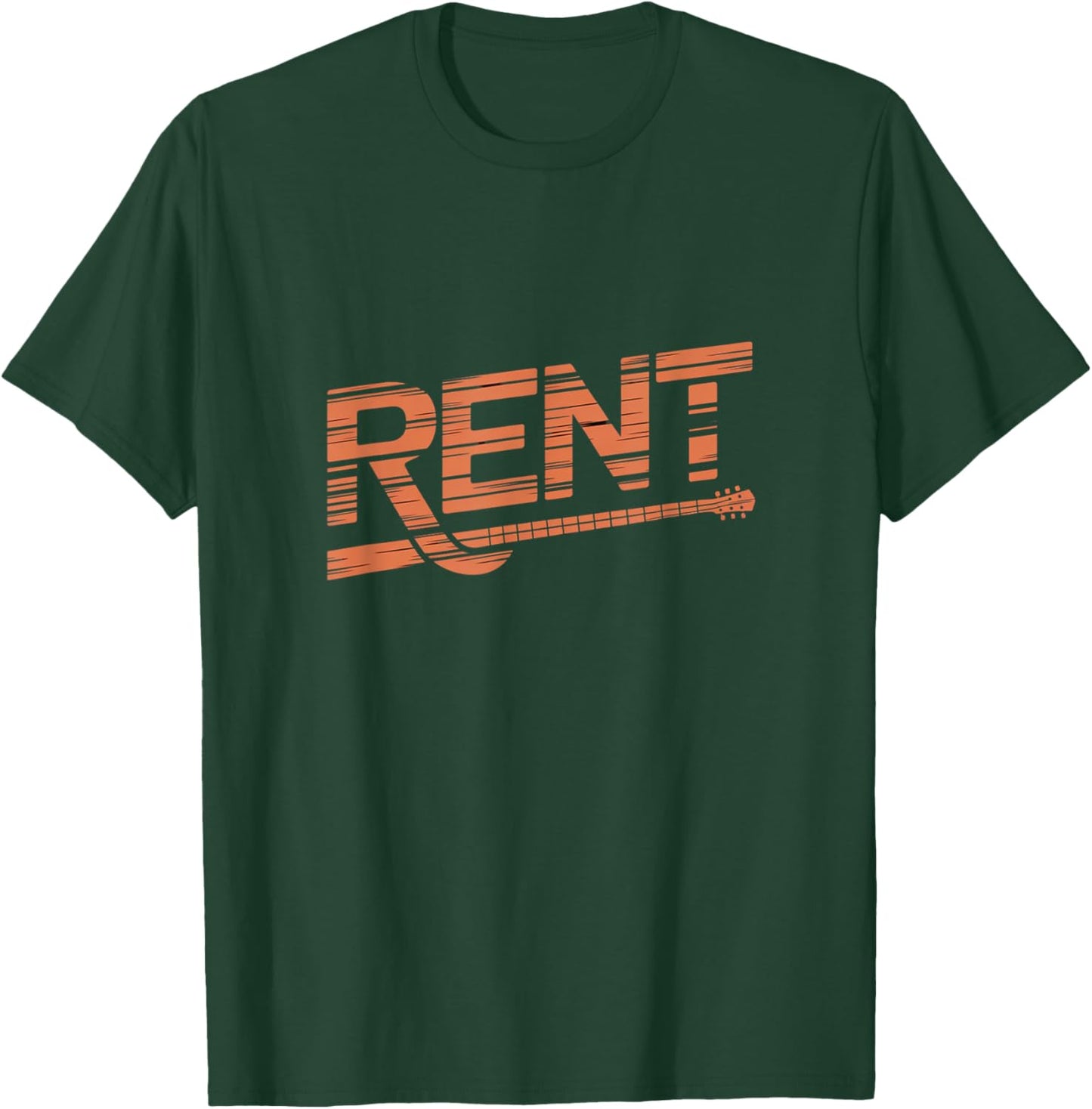 Rent Guitar Music Musical Theatre Broadway T-Shirt - T-Shirt | Forest