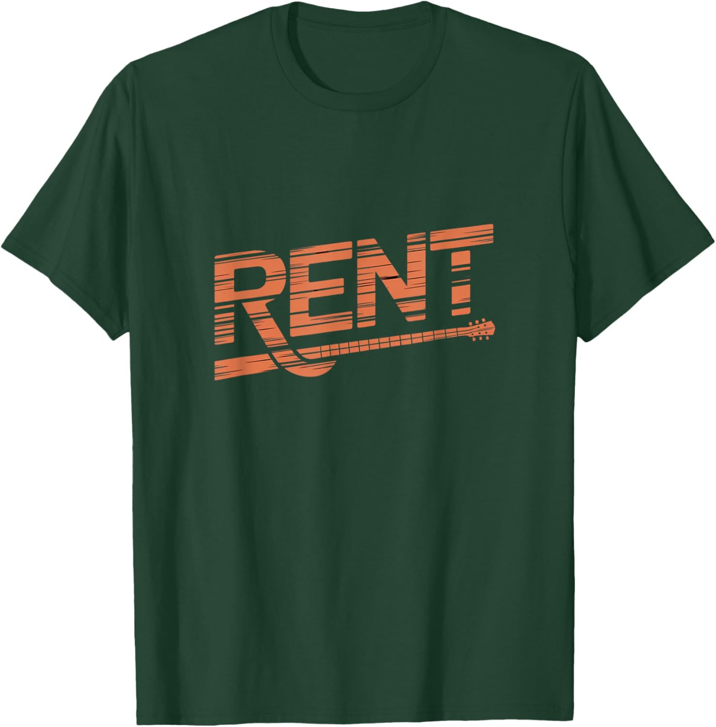 Rent Guitar Music Musical Theatre Broadway T-Shirt - T-Shirt | Forest
