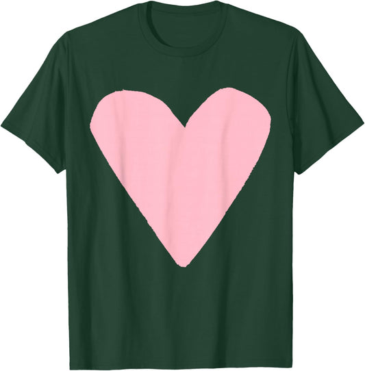 Cute Light Pink Heart T-Shirt - T-Shirt | Forest
