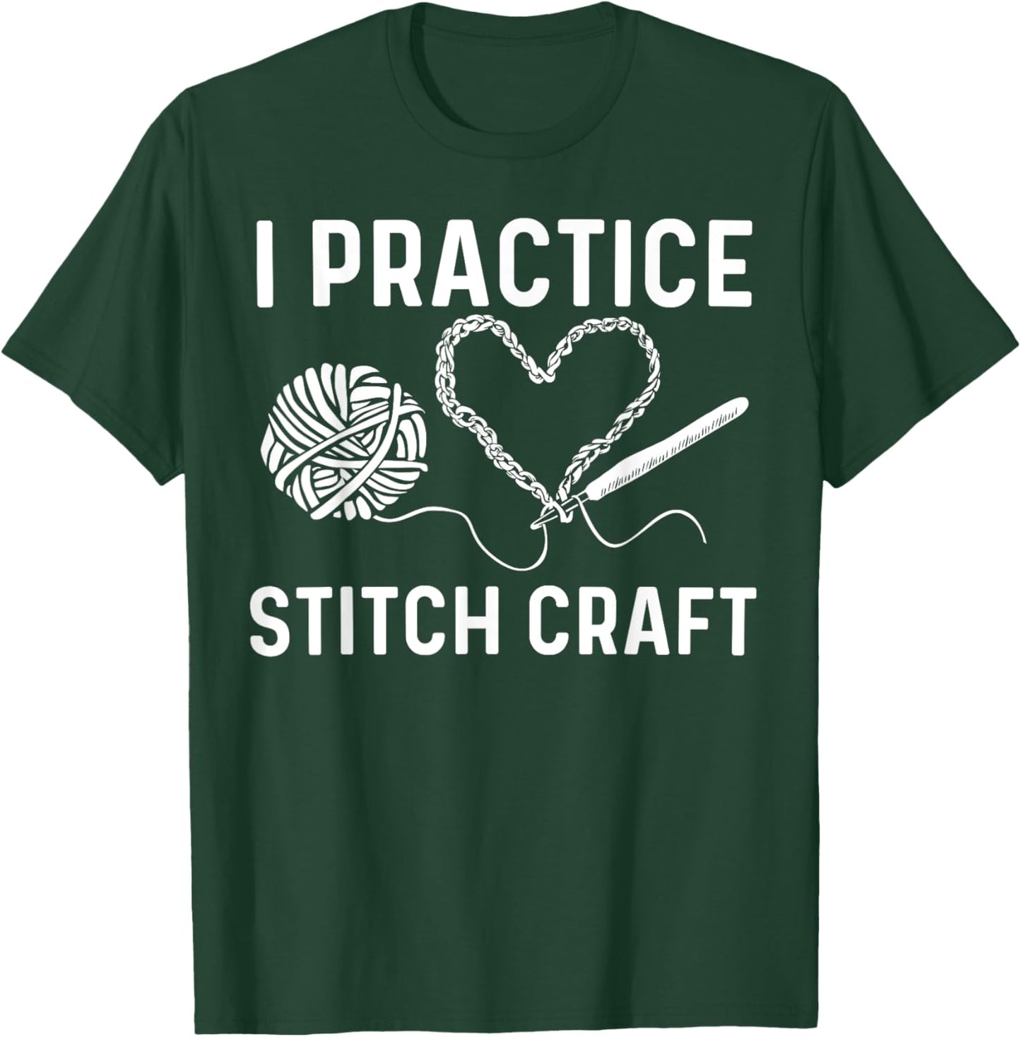 Best Crocheting Art Women Crocheter Crochet Lover T-Shirt - T-Shirt | Forest