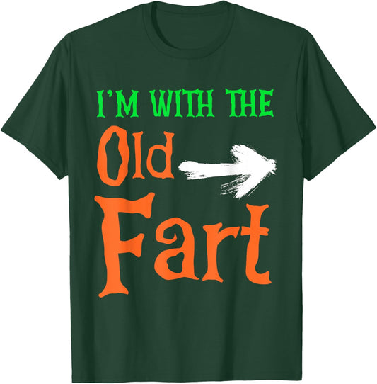I'm With The Old Fart Couple Halloween Costume T-Shirt - T-Shirt | Forest