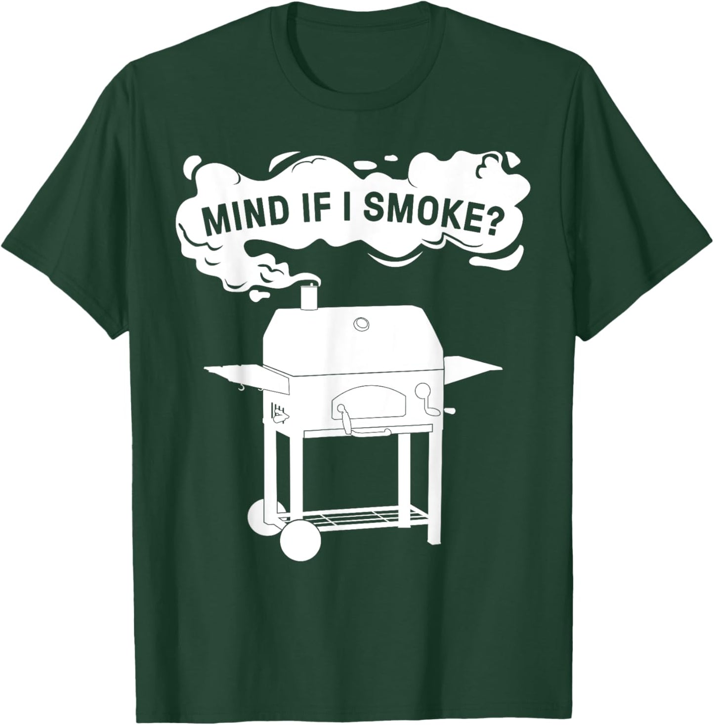 Funny BBQ Art Women Grilling Meat Smoking Barbecue T-Shirt - T-Shirt | Forest