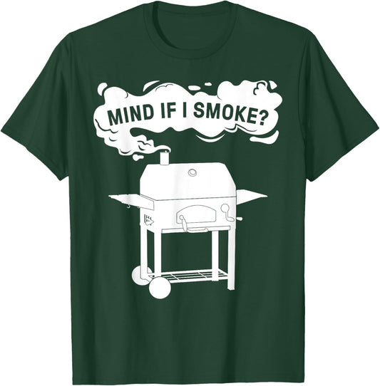 Funny BBQ Art Women Grilling Meat Smoking Barbecue T-Shirt - T-Shirt | Forest