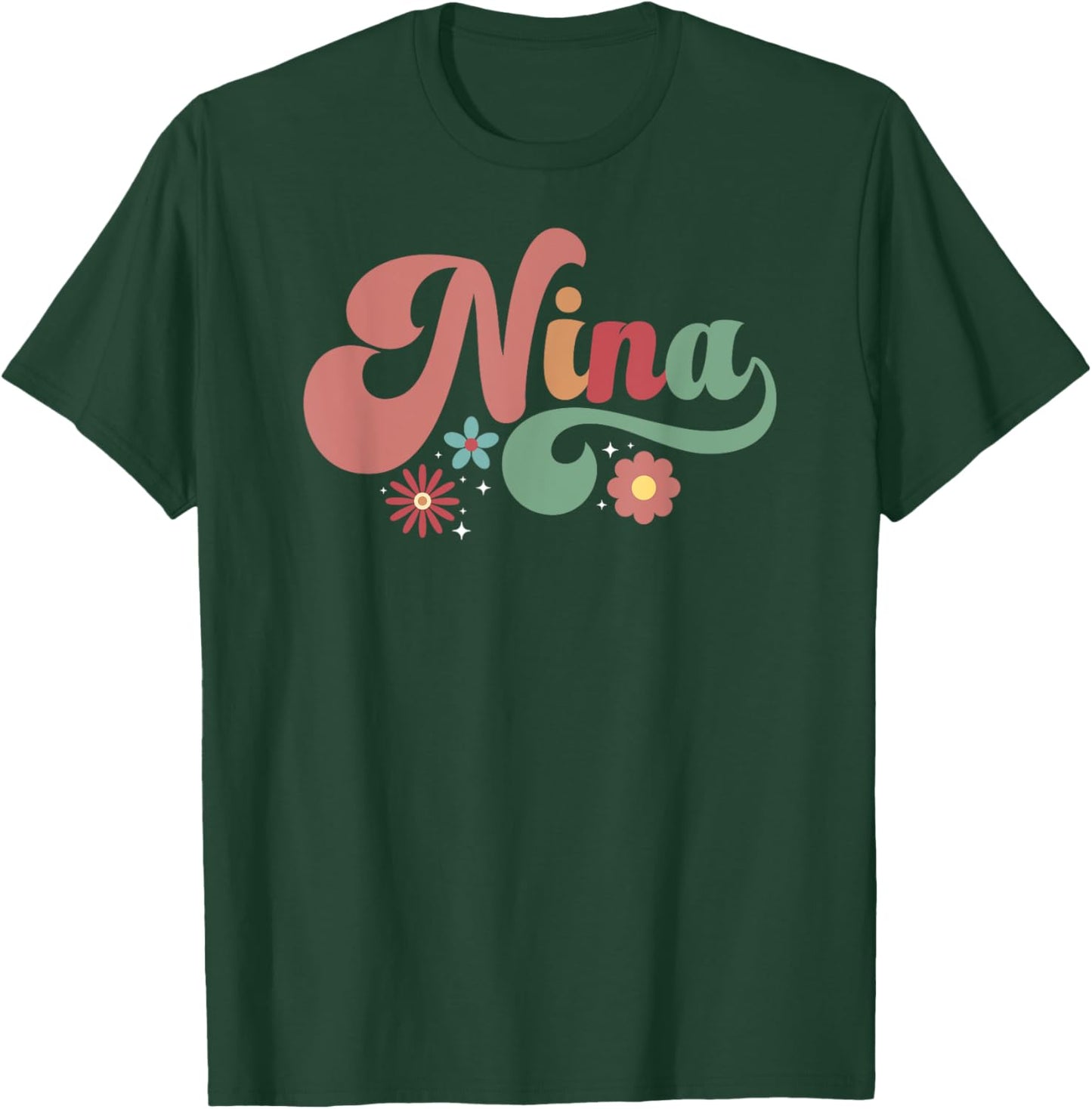 Nina Proud Nina Grandma Nina Grandmother T-Shirt - T-Shirt | Forest