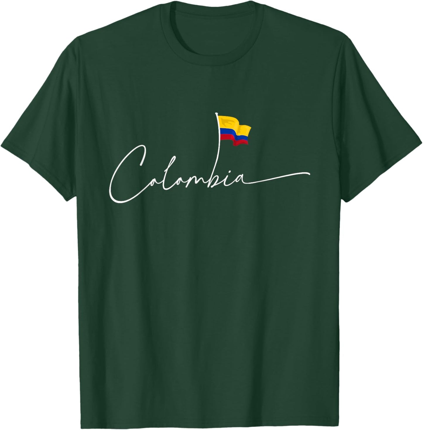 Colombia Pride Flag Colombian National Expat T-Shirt - T-Shirt | Forest