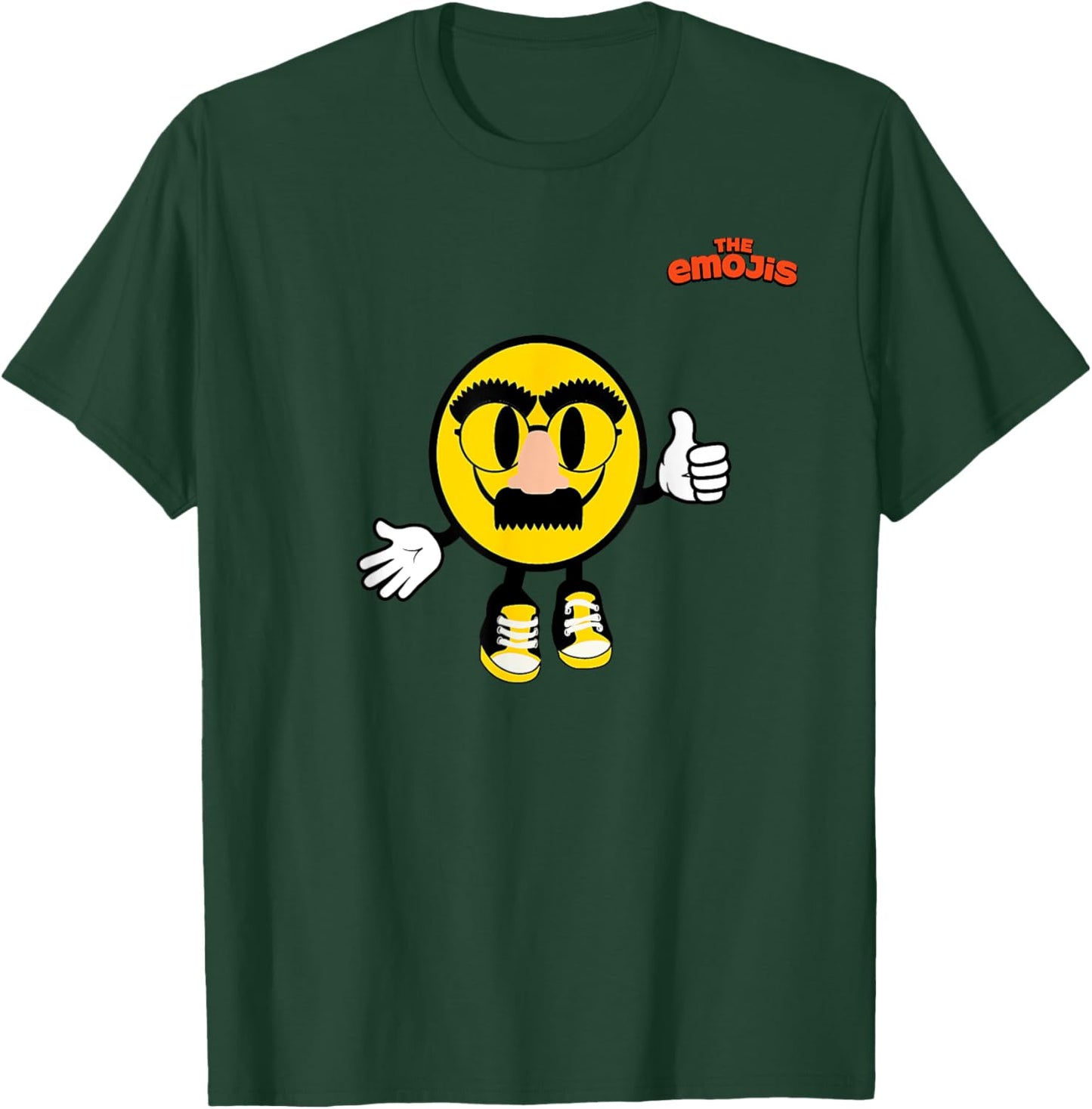 Emoji Groucho Yellow Face Thumb Up T-Shirt - T-Shirt | Forest