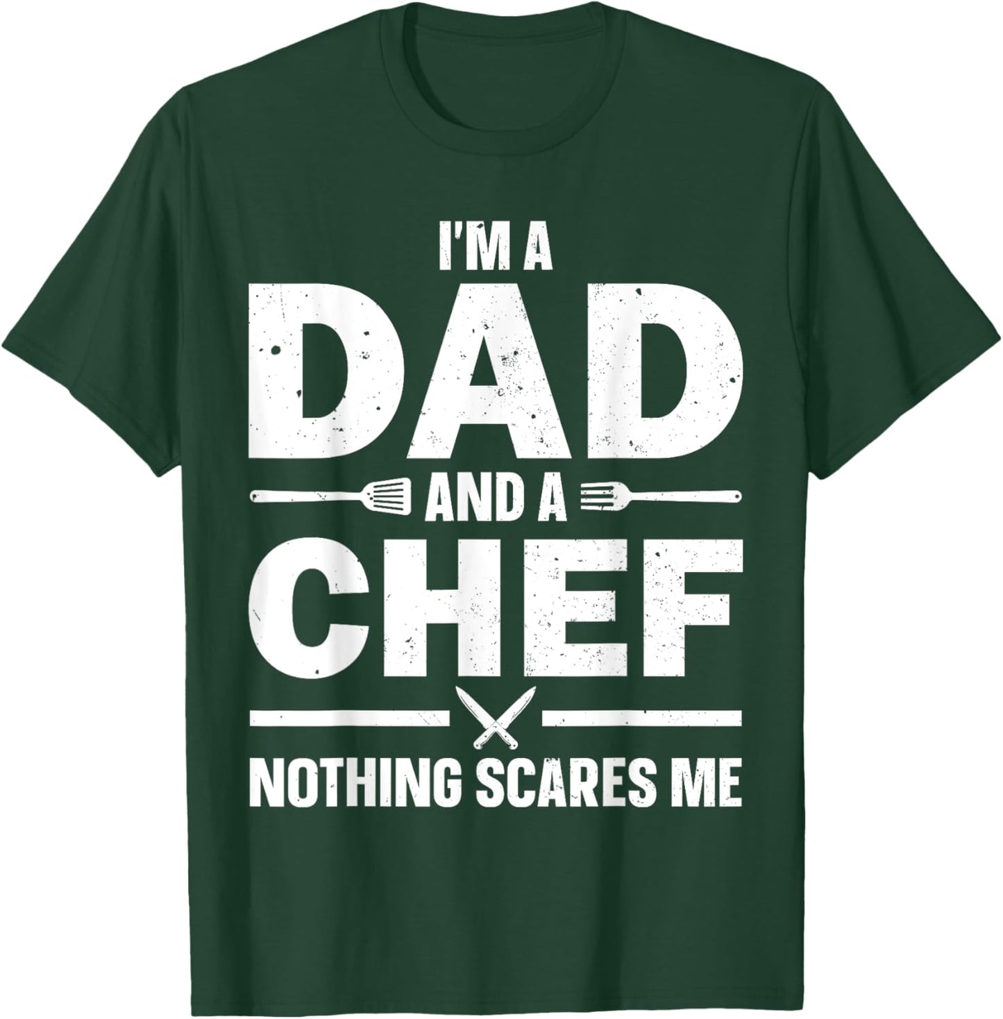 Best Chef Gift Culinary Cook Accessories & Stuff Chef Dad Art Father Male Cooking Lover Kitchen Chef T-Shirt - T-Shirt | Forest