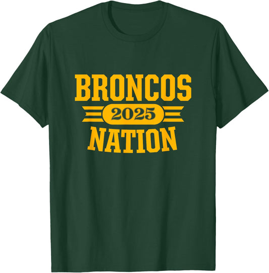 Spring Hill Broncos Nation 2025 T-Shirt - T-Shirt | Forest