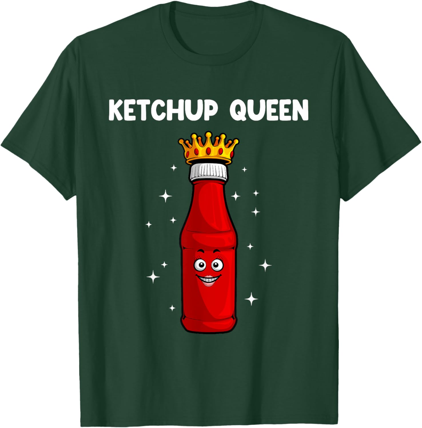 Cool Ketchup Queen Art Girls Tomato Ketchup Lover T-Shirt - T-Shirt | Forest